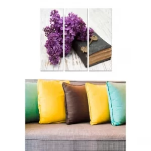 Image of MDF4687486 Multicolor Decorative MDF Painting (3 Pieces)