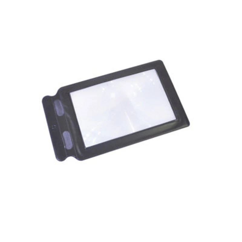 Image of Loops Reading Sheet Magnifier - 2x Magnification - Lightweight Travel Size Reading Aid Multi