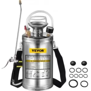 Image of VEVOR Stainless Steel Sprayer 6L Household Gardening and Floor Cleaning Sprayer, Suitable for the Current Neds of Industry, Agriculture, Commerce, Med