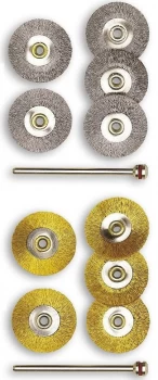 Image of Proxxon Wire Wheel Brushes - Proxxon Wire Wheel Brush - Steel 22mm (pkt 5) - 28952