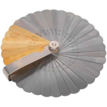 Image of Sealey 36 Blade Feeler Gauge Combo Steel/Brass Dual Marked