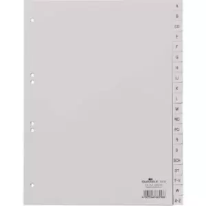 Image of Durable 6510 Index A4 A-Z Polypropylene Grey 20 dividers embossed tabs 651010