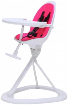 Image of Ickle Bubba Orb Pink on White Highchair