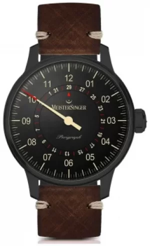 Image of MeisterSinger Perigraph Automatic Black Line Dark Brown Watch