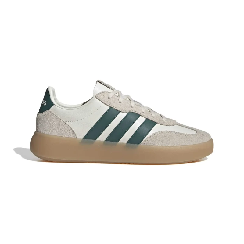 Image of Adidas SPORTSWEAR Barreda Decode Lux Trainers in Leather ecru/green Men 36 (3.5);44 (9.5);43.3 (9);42 (8);41.3 (7);40 (6.5);39.3 (5.5 to 6);38 (5);37.