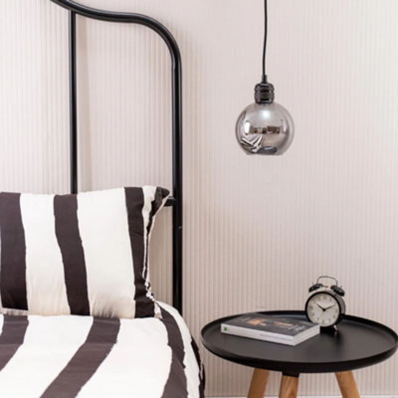 Image of Valuelights Bellamy Small Easy Fit Smoked Glass Globe Lampshade Ceiling Light Shade (D)15Cm