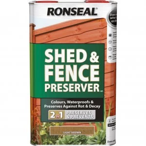 Image of Ronseal Shed and Fence Preserver Black 5l
