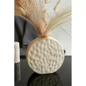 Image of I Saw It First Stone Circle Textured Vase 16cm - Brown