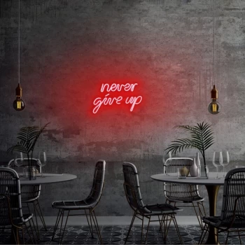 Image of Never Give Up - Red Red Wall Lamp