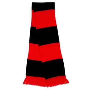 Image of Result Mens Heavy Knit Thermal Winter Scarf (One Size) (Red/Black)