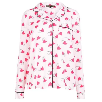 Image of Biba Love AOP Pyjama Top - Pink