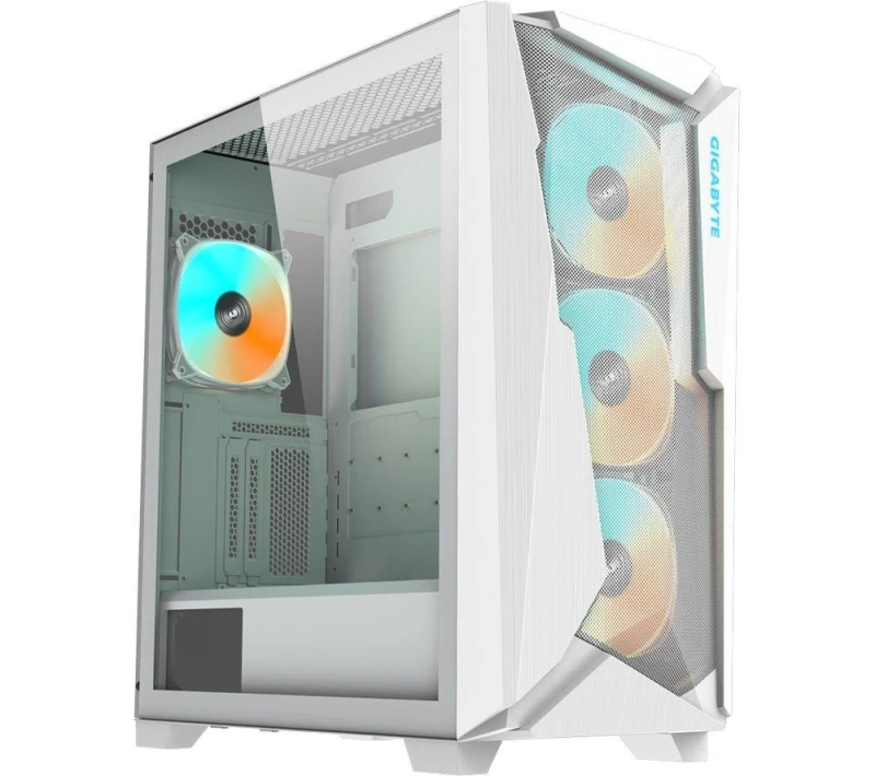 Image of Gigabyte C301 GLASS White V2 Mid Tower Gaming Case - White