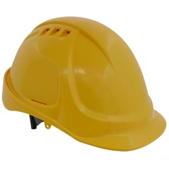 Image of Worksafe 502Y Plus Safety Helmet - Vented (Yellow)