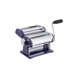 Image of World Of Flavours - Italian Deluxe Double Cutter Pasta Machine Blue