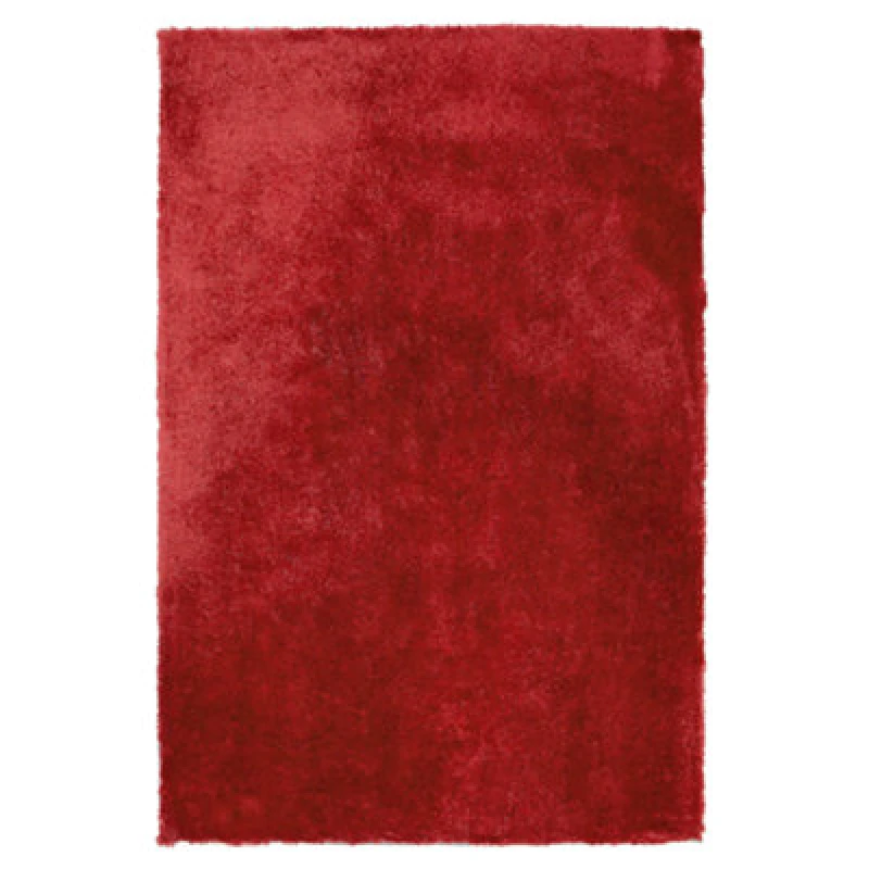 Image of Beliani Shaggygy Rug Evren Red 140 X 200 Cm