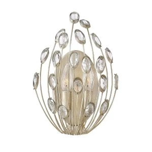 Image of 2 Light Indoor Wall Light Silver, E14