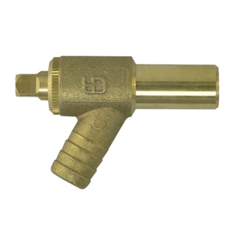 Image of John Guest Brass Drain Cock 15mm (Pack Of 5) Gold