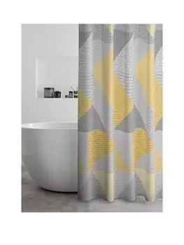 Image of Catherine Lansfield Larsson Geo Shower Curtain