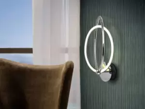 Image of Ocellis Integrated LED Wall Light, Chrome