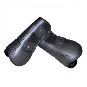 Image of Tekna Open Front Boots with Quik Close Straps - Black