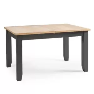 Image of Julian Bowen Bordeaux Extending 4-6 Seater Dining Table Dark Grey