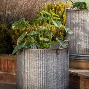 Image of Gallery Interiors Jabbar Potted Monsterra Faux Plant Green / Large