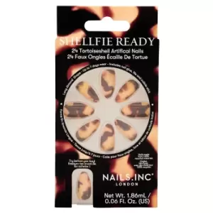 Image of nails inc. Shellfie Ready Tortoiseshell Artificial Nails (Pack of 24)