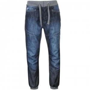 Image of No Fear Cuffed Jeans Mens - Dark Wash