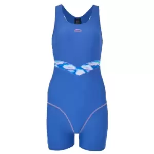 Image of Slazenger Splice Boyleg Swimsuit Womens - Blue