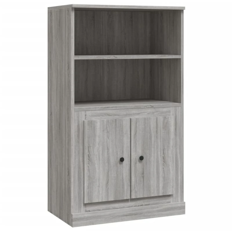 Image of VIDAXL Highboard Grey Sonoma 60x35.5x103.5cm Engineered Wood Vidaxl 8720845792084