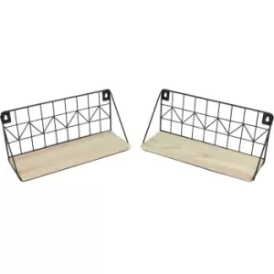 Image of Rustic Floating Shelves - Set of 2 M&W