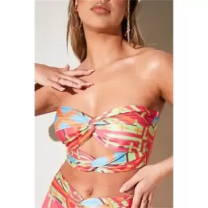 Image of I Saw It First Multi Slinky Abstract Printwide Leg Trousers - Multi