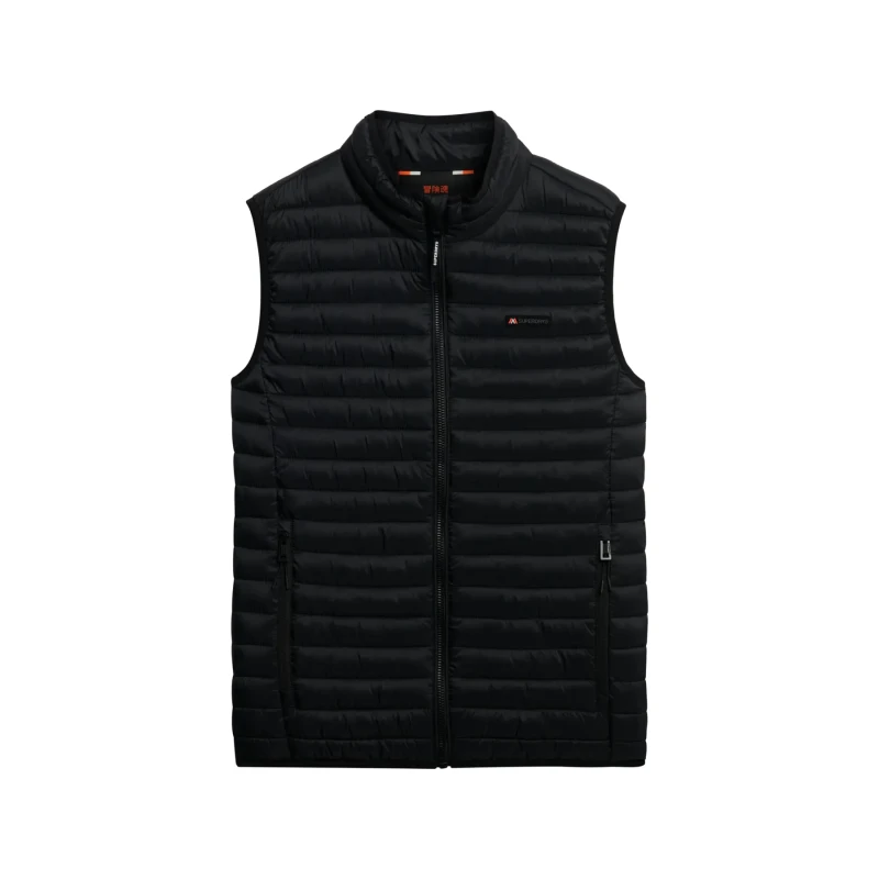 Image of Superdry Sleeveless down jacket Superdry Fuji Lite Noir Male S