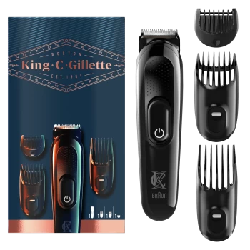 Image of King C. Gillette Cordless Mens Beard Trimmer Kit