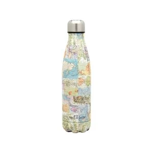 Image of Sass & Belle Vintage Map Metal Water Bottle