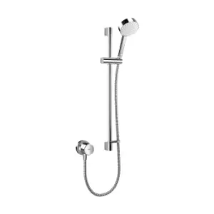 Image of Mira Minimal Single-Spray Pattern Rear Fed Chrome Effect Thermostat Temperature Control Shower Kit