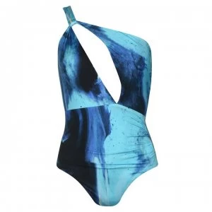 Image of Seafolly Ombre One Shoulder Swimsuit - Blue Opal