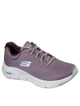 Image of Skechers Arch Fit Engineered Mesh Trainers, Lavender, Size 4, Women
