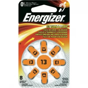 Image of Energizer 634922 ZA13 hearing aid batteries 1.4V x8