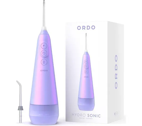 Image of ORDOLIFE Hydro Sonic Water Flosser - Pearl Violet, Purple