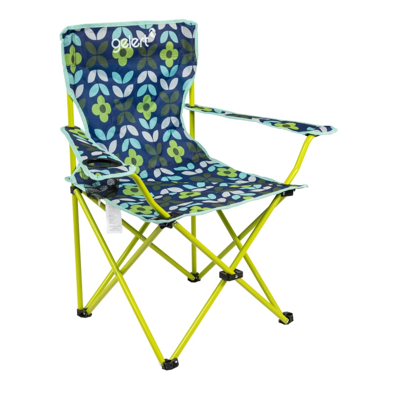 Image of Gelert AOP Camp Chair 43 Adults - Blue Blue One Size
