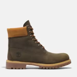 Image of Timberland Premium 6" Boot For Men In Dark Green Green, Size 7
