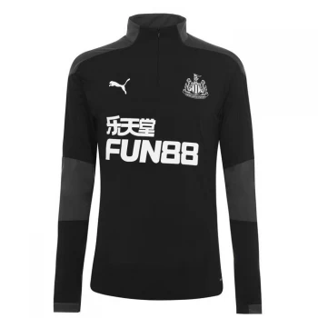 Image of Puma Newcastle United Zip Training Top 2020 2021 - Black/Asphalt