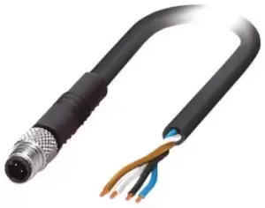 Image of Phoenix Contact Sac-4P- 3,0-Pur/m5Fr Sensor Cord, 4P, M5 Rcpt-Free End, 3M