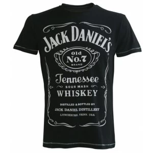 Image of JACK DANIEL'S Classic Logo Mens Large T-Shirt, Black