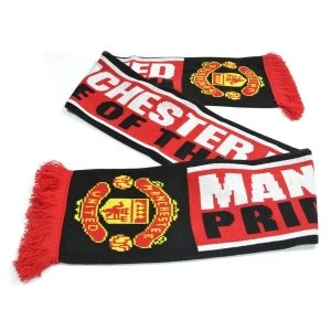 Image of Man Utd Pride Of The North Jacquard Knit Scarf