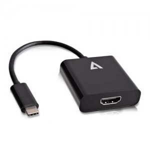 Image of V7 USB-C male to HDMI female Adapter Black