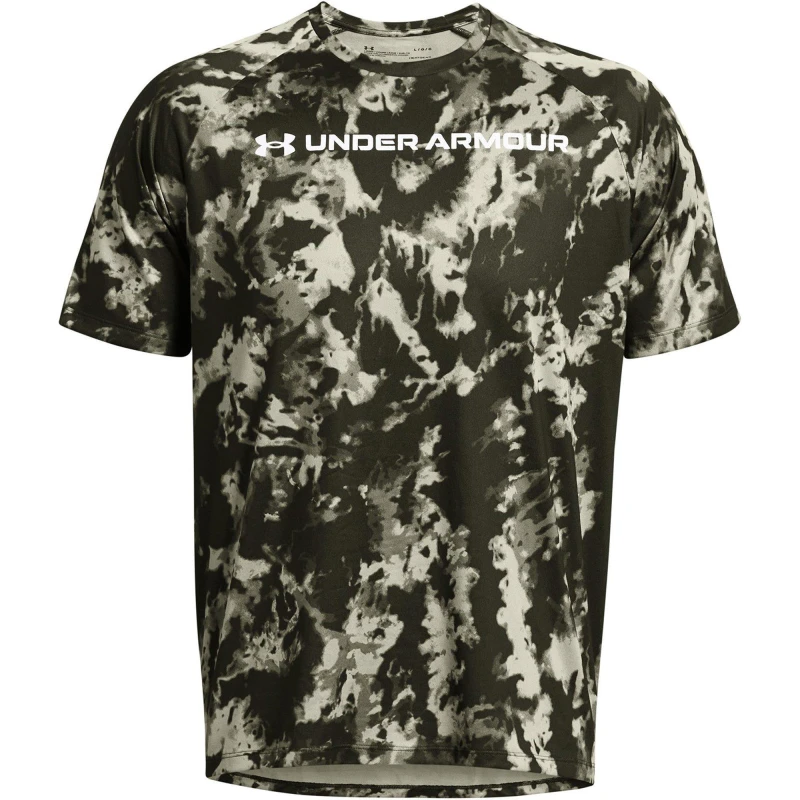 Image of Under Armour TECH ABC CAMO SS - Green Green XL