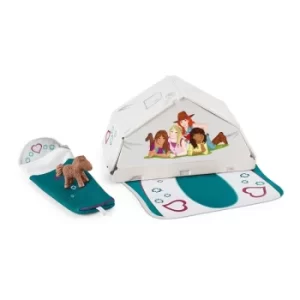 Image of SCHLEICH Horse Club Accessoires Camping Toy Playset, Unisex, 5 to 12 Years, Multi-colour (42537)