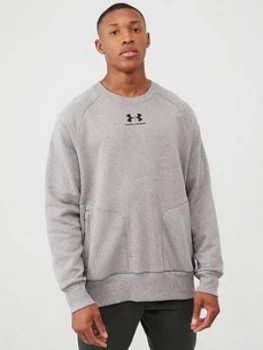 Image of Urban Armor Gear Speckled Fleece Crew Sweat - Green/Black
